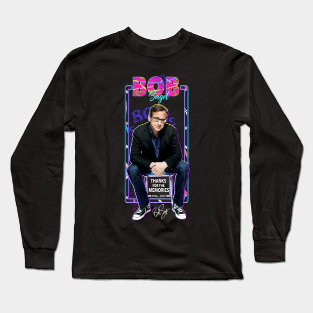 Bob Saget Long Sleeve T-Shirt by CLOSE THE DOOR PODCAST